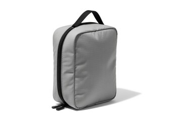 Fototapeta premium Compact Grey Travel Organizer Pouch with Zipper