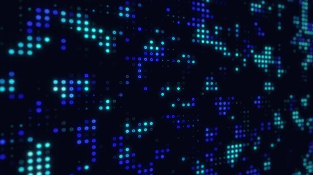 binary code abstract background, tech video  background, data motion, looping 4k motion graphics