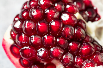 Sweet Organic Raw Red Pomegranate Fruit
