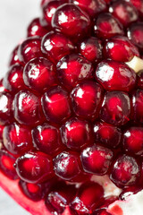 Sweet Organic Raw Red Pomegranate Fruit