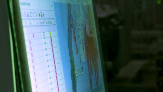 Business Analytics Dashboard on Tablet Screen with Data Visualization
