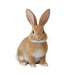Fototapeta premium Easter bunny isolated on transparent background.