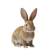 Fototapeta premium Easter bunny isolated on transparent background.