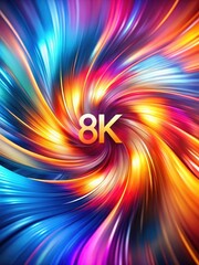 Vibrant, swirling hues blend into a mesmerizing abstract background with blurred edges and soft focus