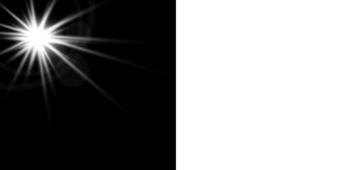 shine glowing stars. Vector lights,Isolated White Starburst Lens Flare: Bright Light Glow Effect Overlay for Dark and Light Backgrounds ,Isolated White Starburst Lens Flare