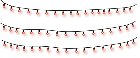 Vibrant string lights creating a festive glow, perfect for holiday decorations, parties, and celebratory ambiance in any setting