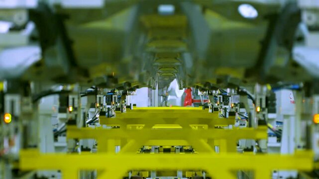 Industrial Manufacturing Fixture with Modular Welding Equipment Production