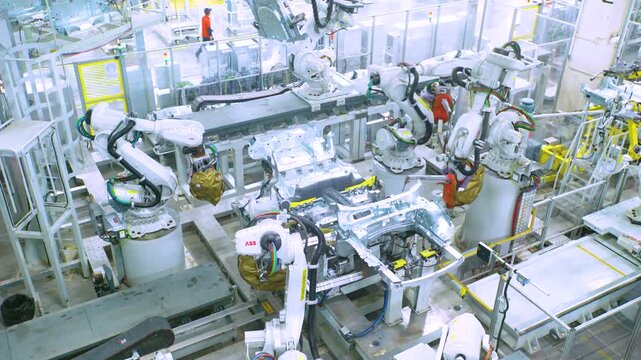 Industrial Robot Manufacturing Assembly Line Production Facility