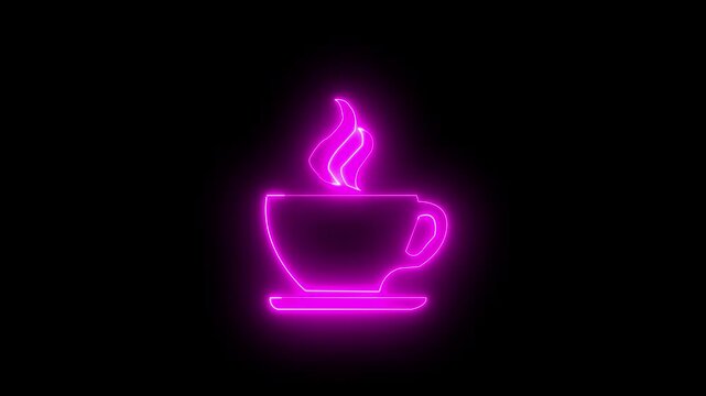 smoky coffee cup icon animated icon smoky coffee and tea cup  icon 
