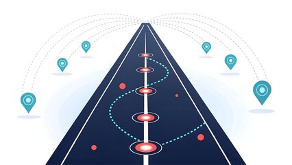 Visualize your strategic roadmap and business milestones with clear graphic design