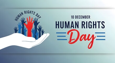 Human Rights Day, International Human Rights Day, Human rights awareness, Human rights background, Human rights day concept image with hand holding human hands