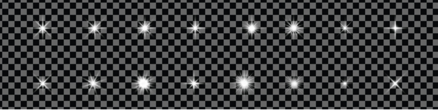 White star with a glowing effect a vector illustration design