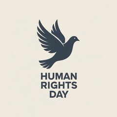 Human Rights Day, International Human Rights Day, Human rights awareness, Human rights background, Human rights day vector with flying dove graphic illustration