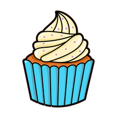 Delicious Cupcake Dessert Illustration