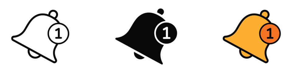 Notification icon vector. alert, reminder symbol. vector illustration.