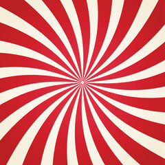 Red and White Radial Burst Background With a Dynamic Swirling Pattern That Creates Strong Motion