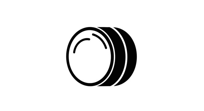 Round knob with transparent background