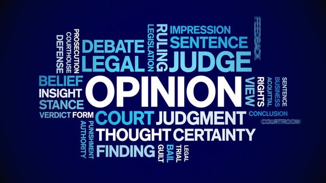 Opinion animated word cloud-text design animation tag kinetic typography seamless loop.