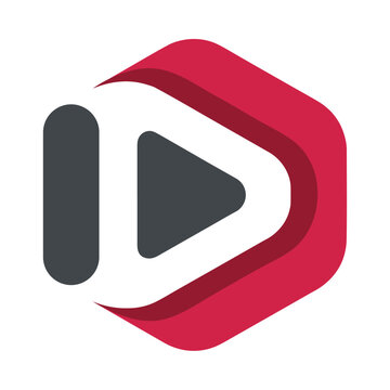 Creative hexagon logo vector design