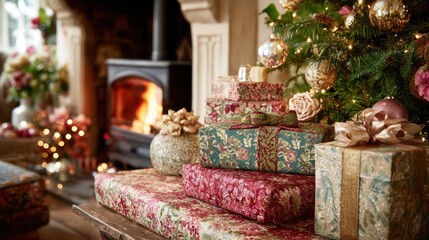 Brightly styled gifts and decorations creating a warm, festive setting for joyful celebrations with loved ones