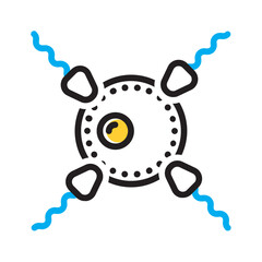 Vector multi color icon for Breeding