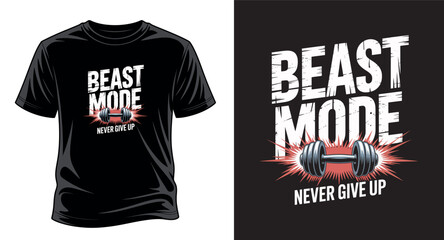 Best mode never give up T-shirt design