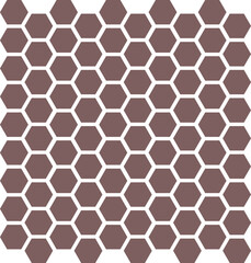 Brown Hexagon Seamless Tileable Pattern EPS