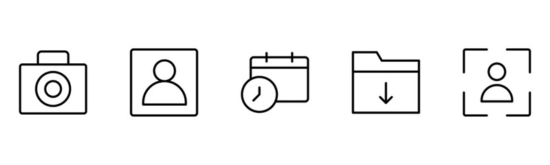 UX UI web icons. Vector illustrator, Suitable for Web Page, Mobile App, Web, and Print.