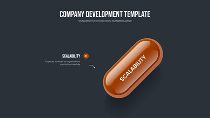 Investor Solution Frame Layout Vector Illustration. Creative Overview One Element Diagram Slideshow Template. Digital Review 1 Step Infographic Presentation Design.