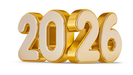 3d gold text with percent sign 2026