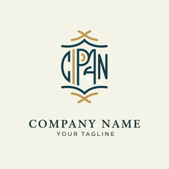 Elegant CIPAN Logo Design for Company Branding and Identity.