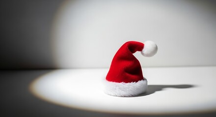 Festive Santa hat spotlighted for holiday cheer and seasonal celebrations