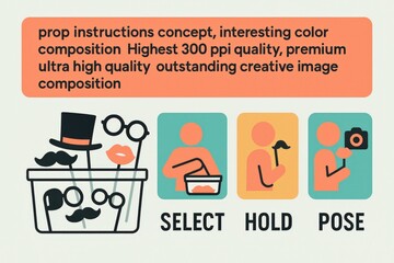 Engaging Prop Selection Instructional Guide Comprising Innovative Color Composition and High Resolution Visual Clarity Enhancing Creative Expression Techniques