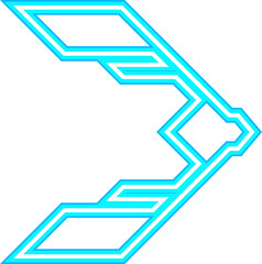 Neon Arrow Icon