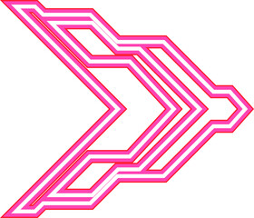 Neon Arrow Icon