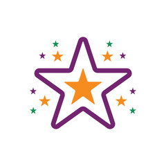 Colorful icon for stars