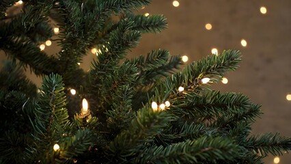 christmas tree with candles