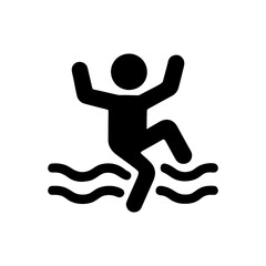 Slip and Fall Hazard Icon