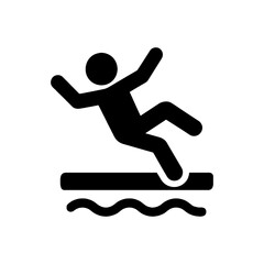 Slippery Surface Hazard Icon