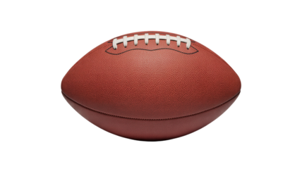 American football isolated on transparent background