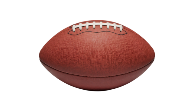 American football isolated on transparent background
