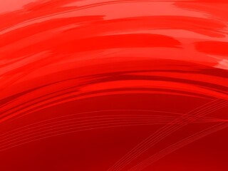 Bright Red Paint Brushstroke on White Paper Close-Up, Bold Horizontal Red Paint Stroke Artistic Texture Illustration