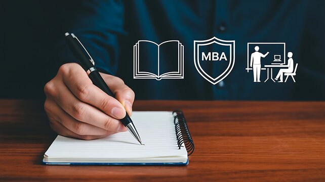 Business education and mba professional learning concept
