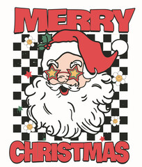 santa claus with christmas tree