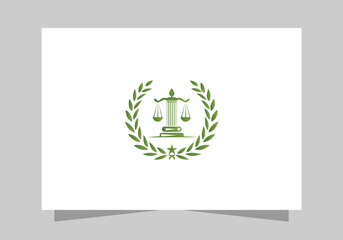 Lawyer logo design, justice law firm logo vector design
