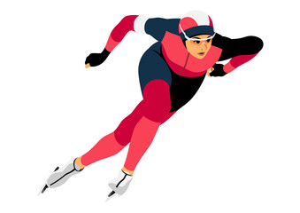 女子スピードスケート選手