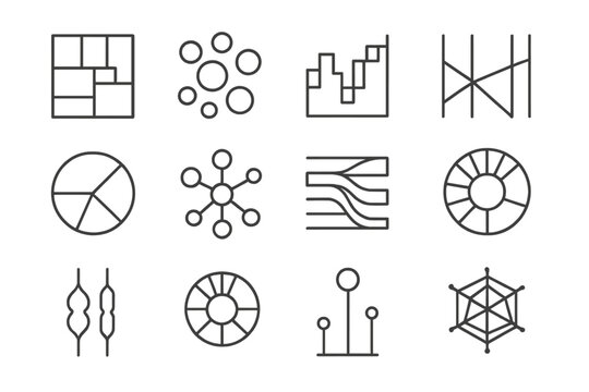 Sunburst icon vector icons chart violin visualization data network box chord sankey