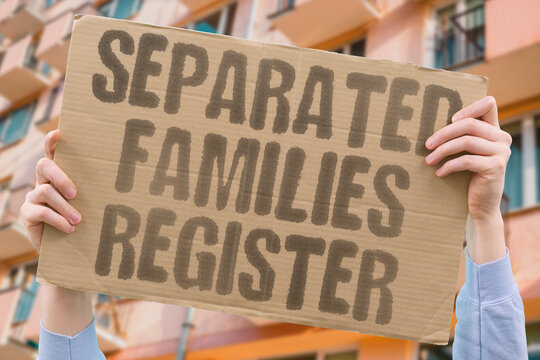 "Separated Families Register" Databases track dispersed relatives seeking reunion. DATABASE. FAMILY. SEPARATED. REUNION. TRACK.
