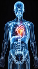 Anatomical x-ray of human body