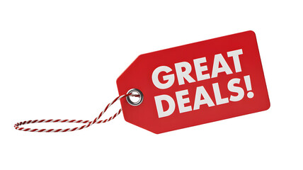 Limited time red tag offer for amazing deals and big savings, perfect for advertising marketing campaigns and promotional sales isolated on white background
